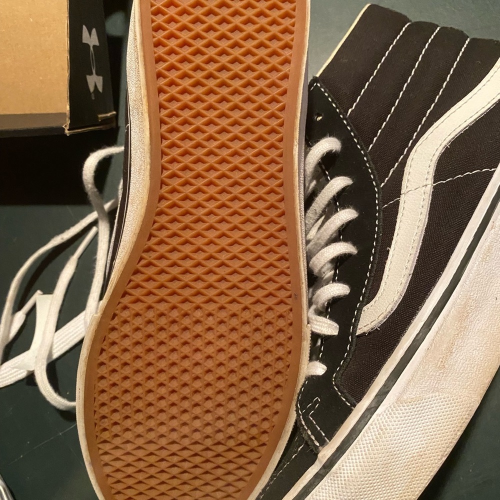 Vans womens sneakers black and white